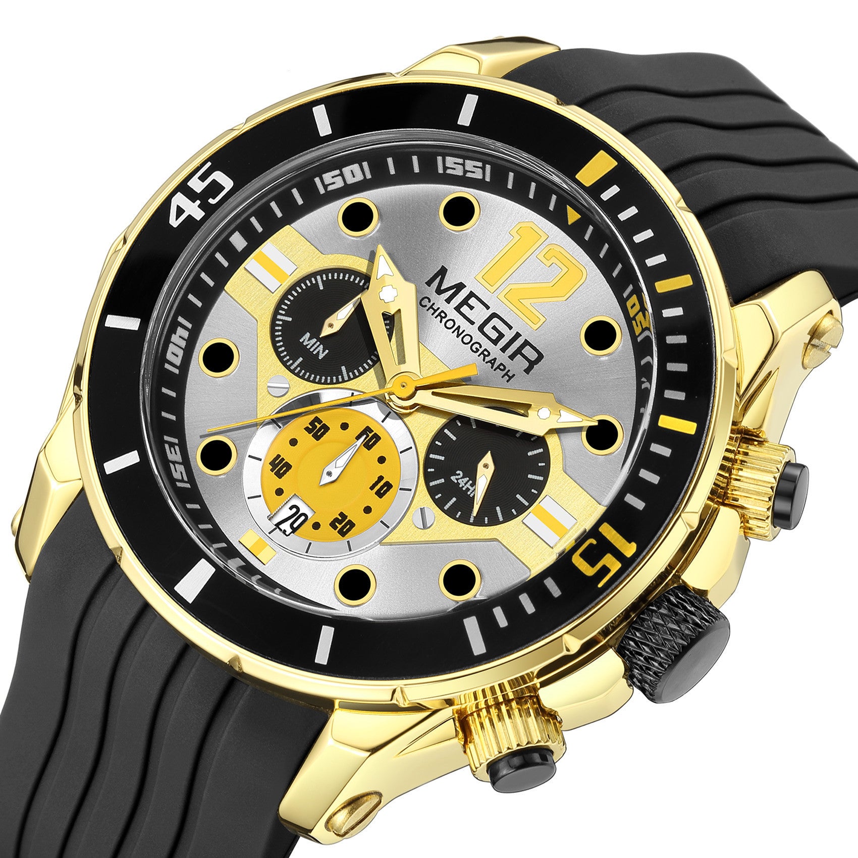 MEGIR Men Sport Military Watches Luminous Waterproof Male Chronograph Clock Luxury Casual Big Dial Wrist Watches Reloj Hombre-11